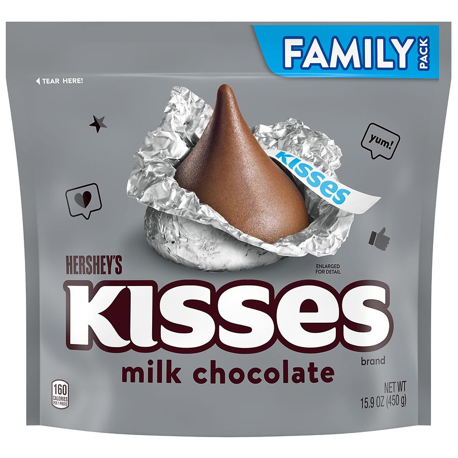 Kisses Milk Chocolate Candy Family Pack | Walgreens