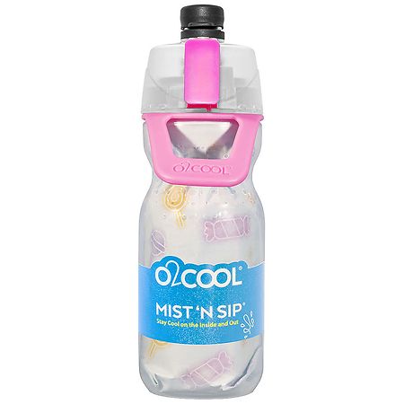 O2Cool Mist 'n Sip Water Bottle Neon Glow in the Dark Assortment