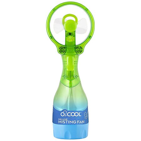 O2Cool Deluxe Misting Fan Green-Blue Ombre
