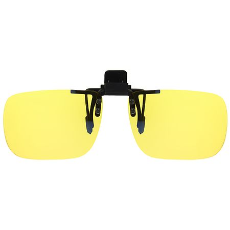 Foster Grant Clip-On, Flip-Up Polarized Sunglasses Yellow