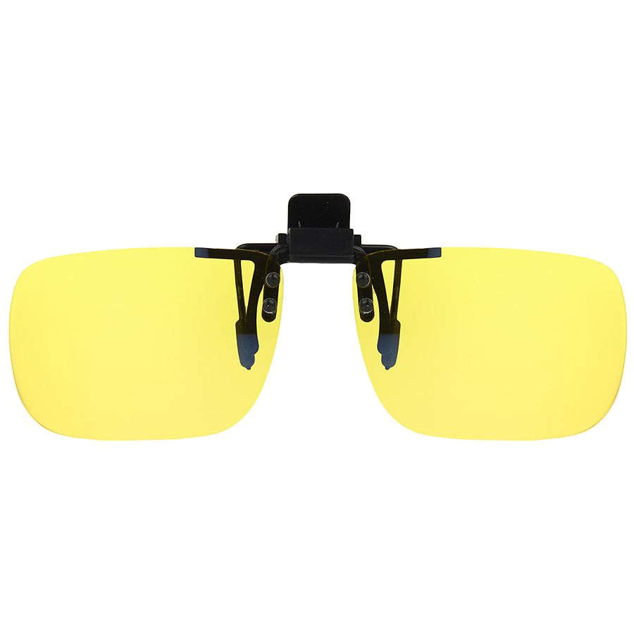 Foster Grant Clip-On, Flip-Up Polarized Sunglasses Yellow