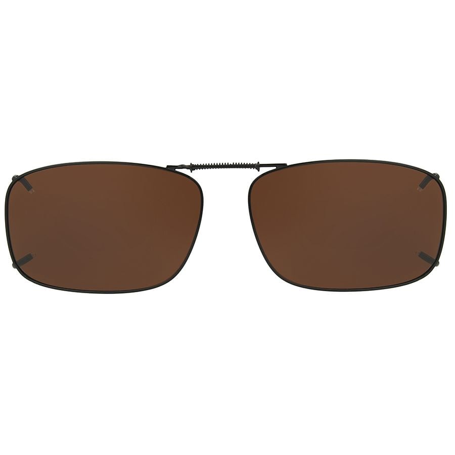 Foster Grant Clip-On Sunglasses Brown
