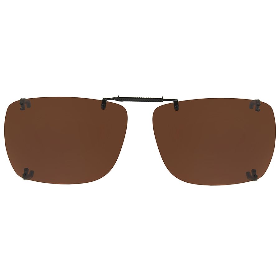 Foster Grant Clip-On Sunglasses Brown