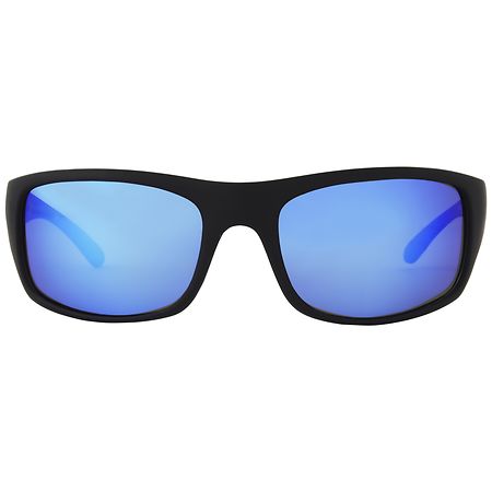 Foster Grant Blue Mirror Polarized Sunglasses Black