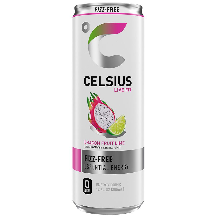Celsius Fizz Free Functional Energy Drink, Can Dragon Fruit Lime