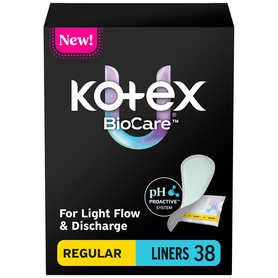 U by Kotex Daily Liners, Wrapped Unscented, Light Absorbency, Regular Length