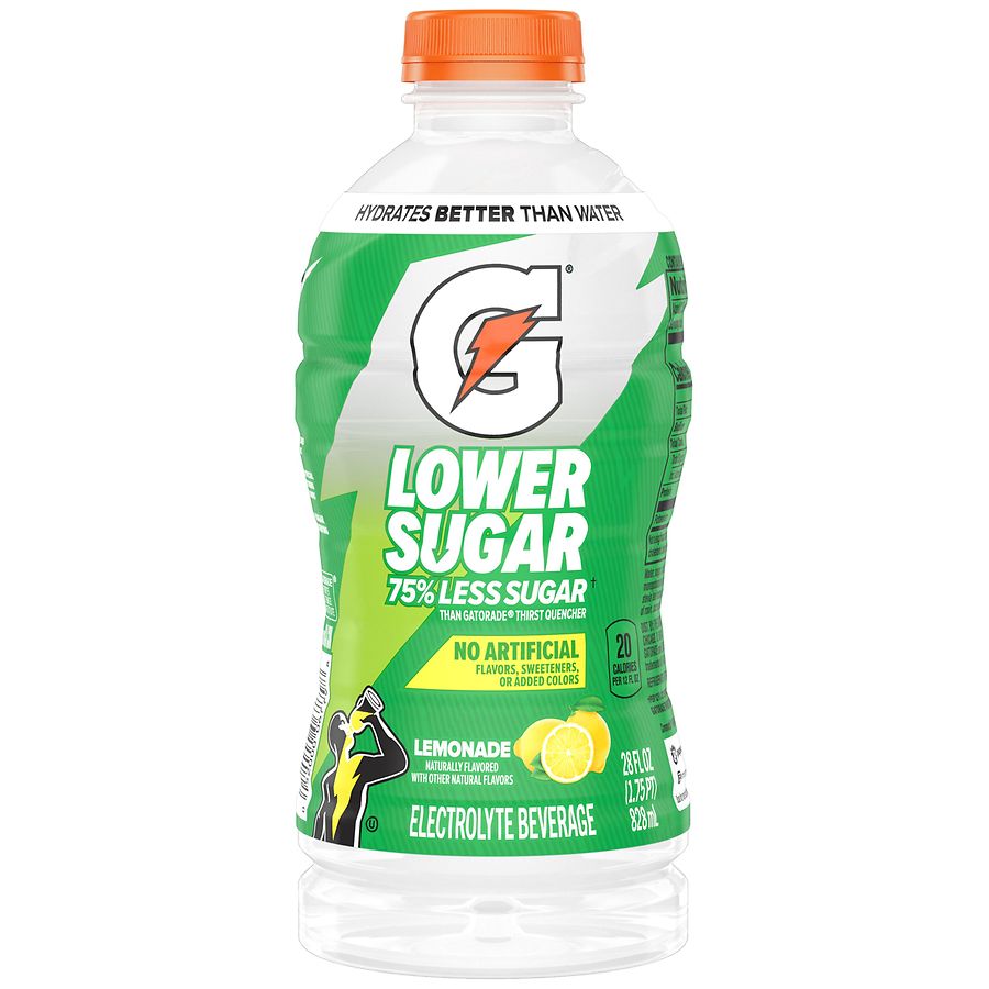 Gatorade Lower Sugar Electrolyte Beverage Lemonade