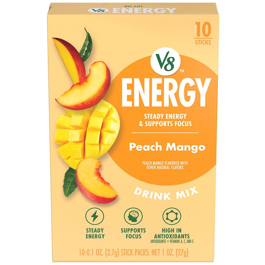 V8 Energy Peach Mango Powder Peach Mango | Walgreens
