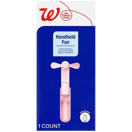 Walgreens Handheld Fan Pink