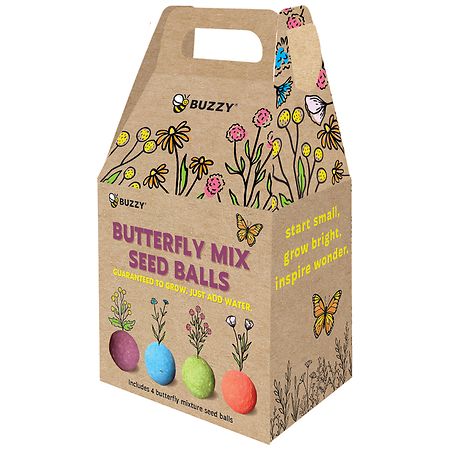 Buzzy Seed Balls Box, Butterfly Mix