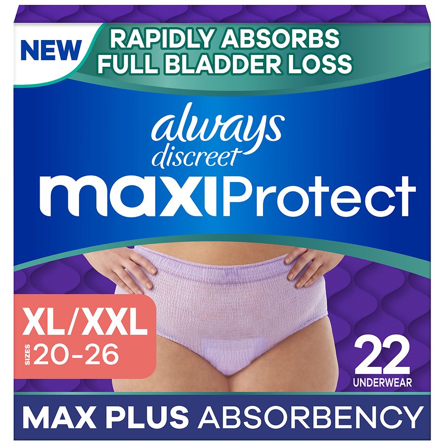 Always Discreet MaxiProtect - Reimagined Adult Diapers for Women