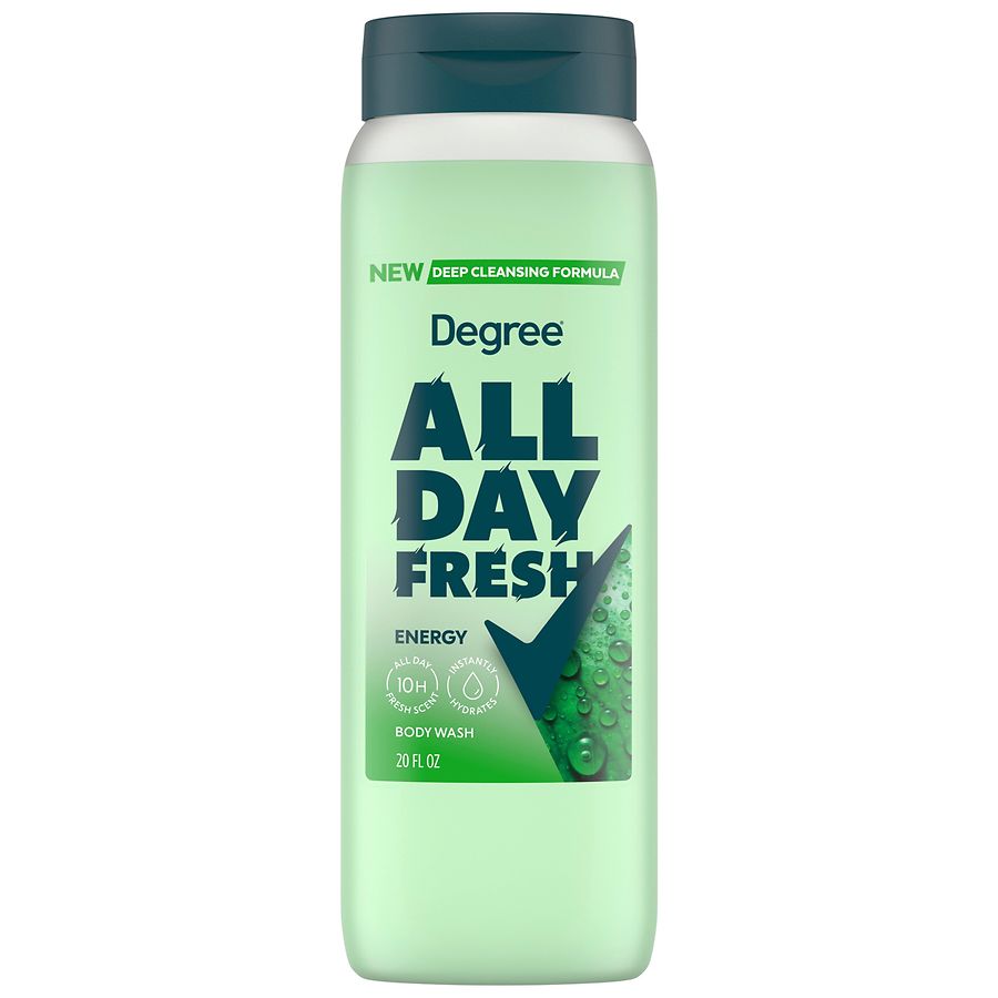 Degree All Day Fresh Body Wash Energy