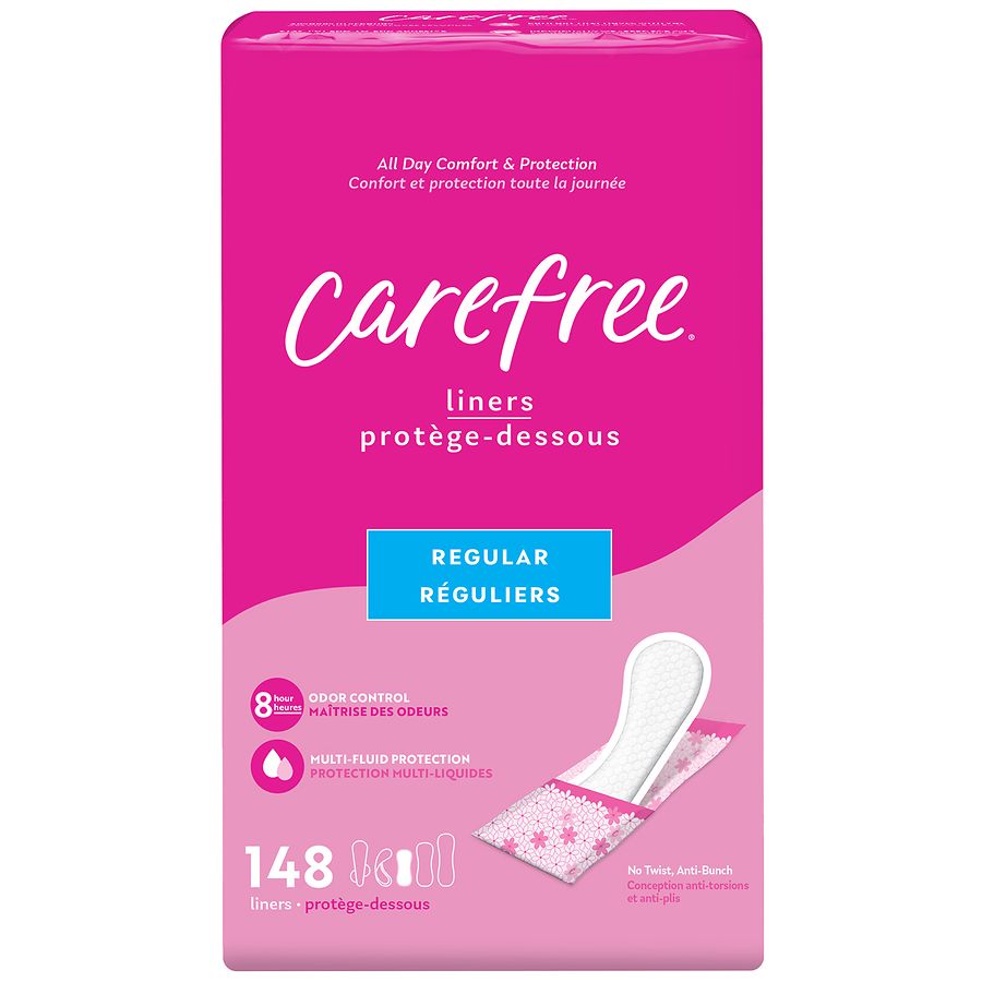 Carefree Panty Liners, Wrapped Regular