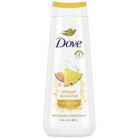 Dove Limited Edition 24Hr Renewing MicroMoisture Body Wash Pineapple+Passionfruit