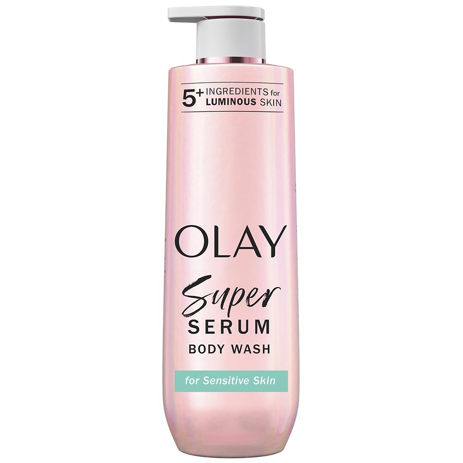 Olay Super Serum Body Wash for Sensitive Skin, Complex For Luminous Skin Luxurious
