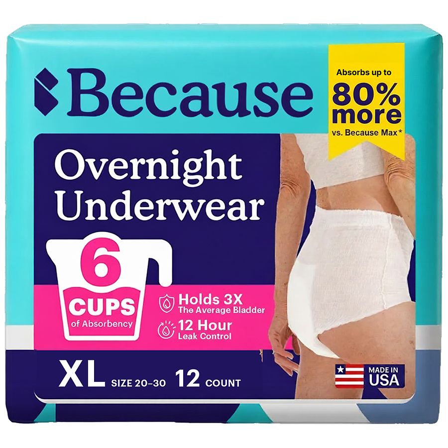 Because Overnight Underwear XL