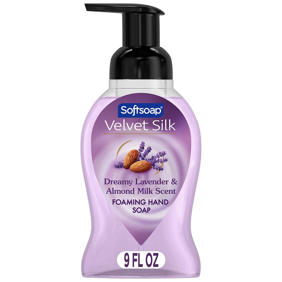 Softsoap Velvet Silk Foaming Liquid Hand Soap Lavender and Almond Milk