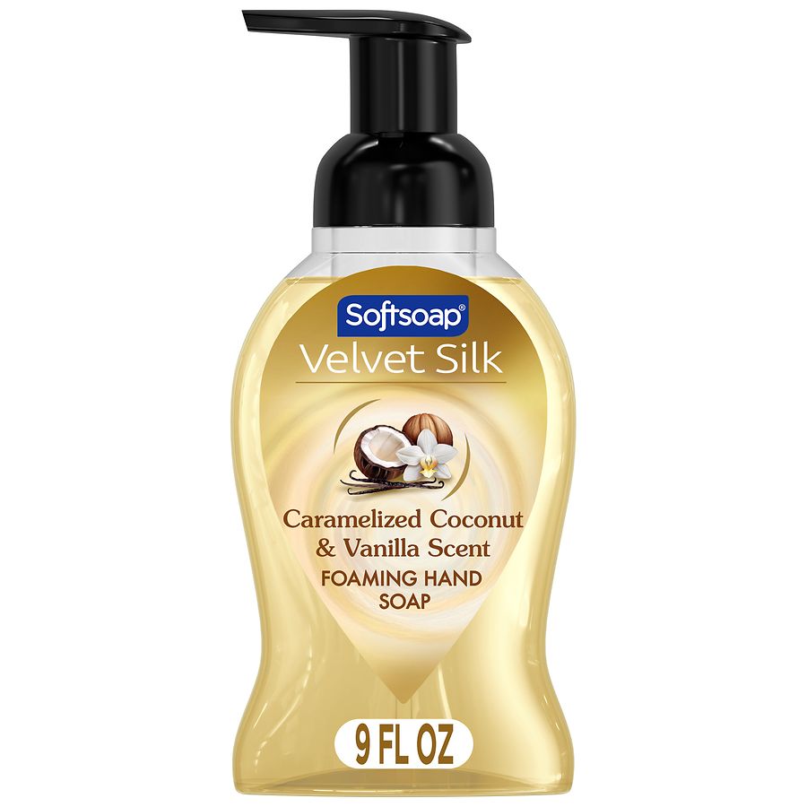 Softsoap Velvet Silk Foaming Liquid Hand Soap Caramelized Coconut & Vanilla