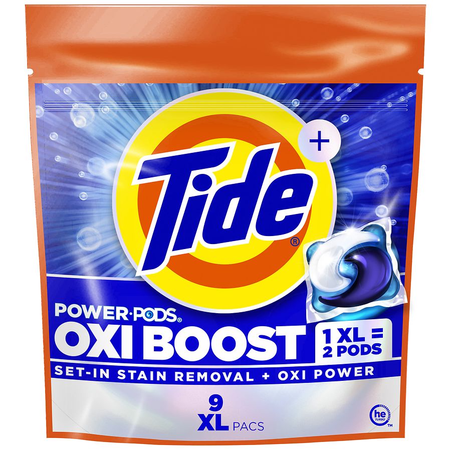 Tide Power PODS Laundry Detergent Pacs Oxi Boost