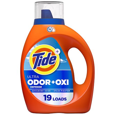 Tide Ultra Odor Defense Plus Oxi Liquid Laundry Detergent 19 Loads