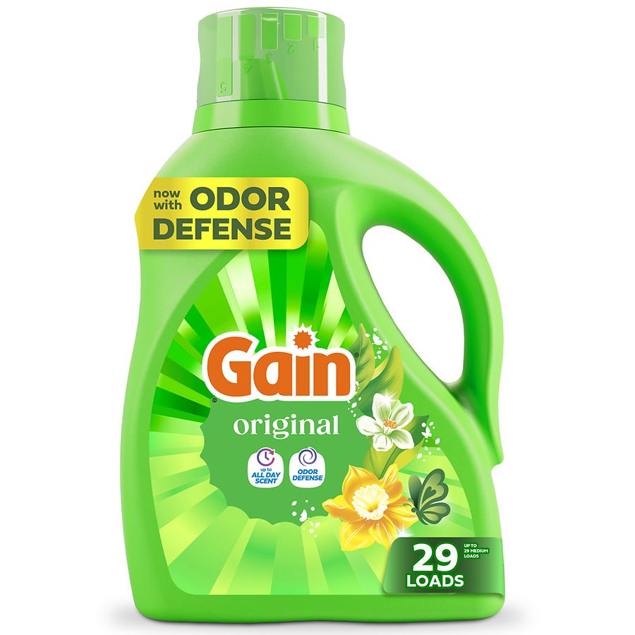 Gain Liquid Laundry Detergent, Now with Odor Defense Original, 29 Loads