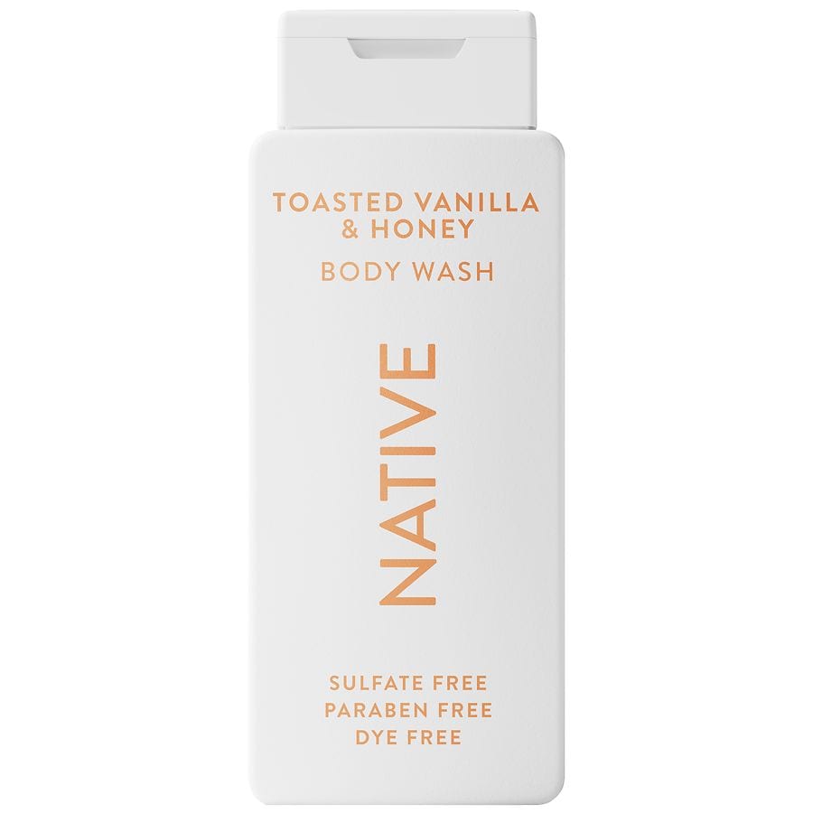 Native Body Wash, Sulfate Free, Naturally Derived Ingredients Toasted Vanilla & Honey