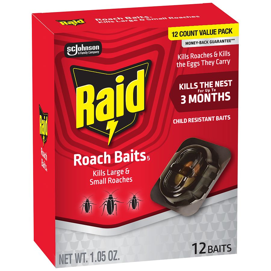 Raid Double Control Large Roach Baits