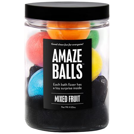 Da Bomb Bath Fizzers AmazeBalls Bath Bomb Jar Mixed Fruit - 11.13 oz