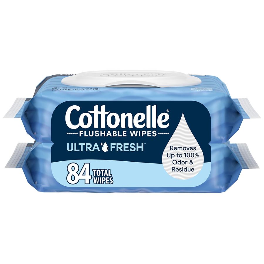 Cottonelle Ultra Fresh Adult Wet Wipes, Flip-Top Packs