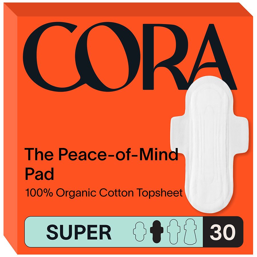Cora Organic Ultra Thin Period Pads Super