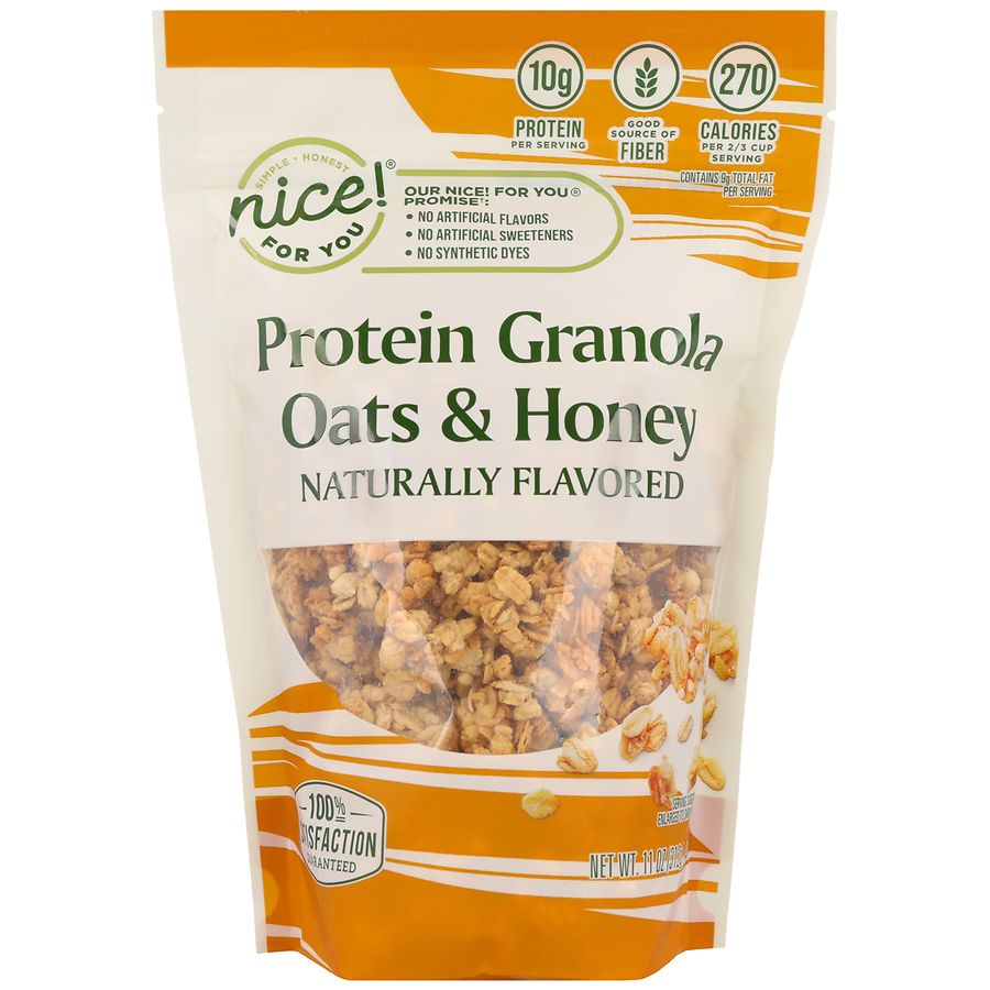 Nice! For You Protein Granola Oats & Honey