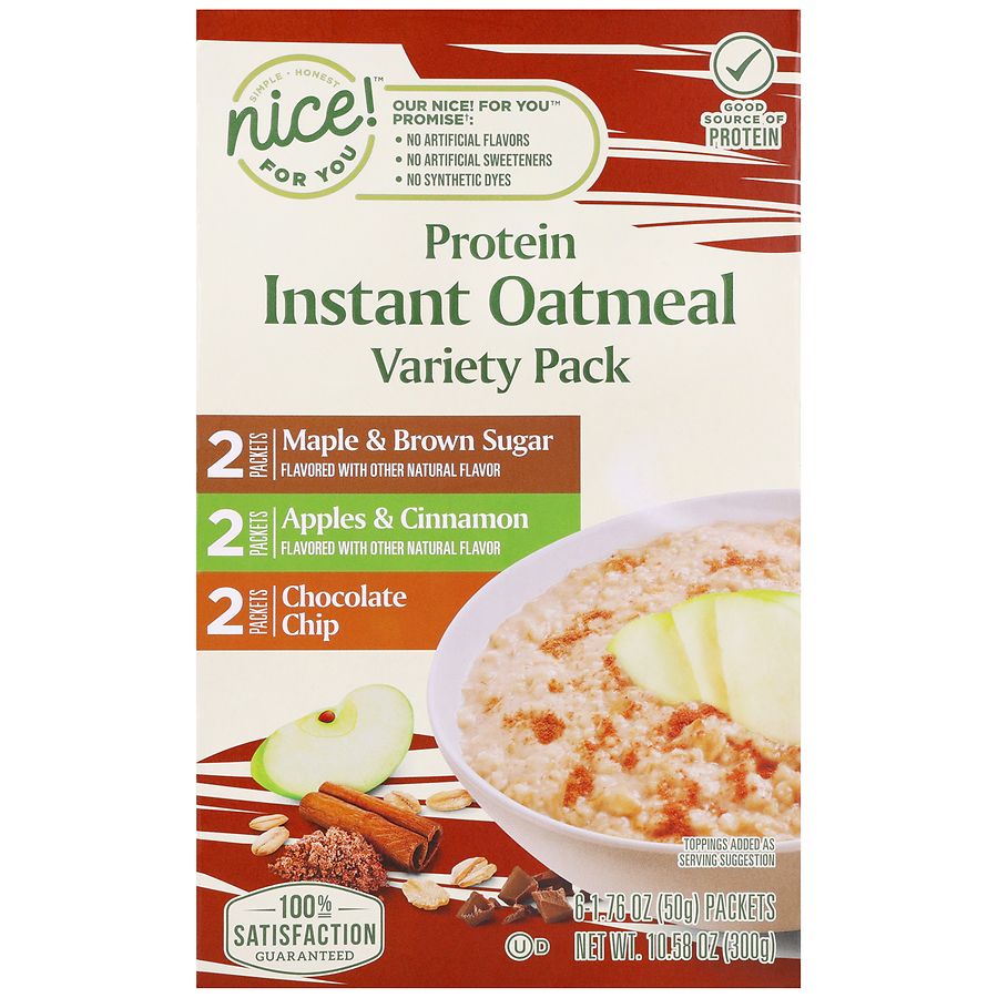 Nice! For You Protein Instant Oatmeal Variety
