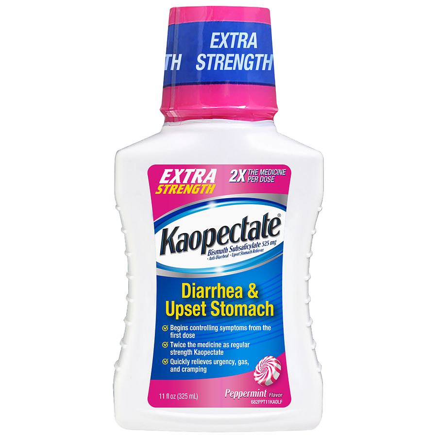 Kaopectate Extra Strength Diarrhea & Upset Stomach Relief Liquid Peppermint