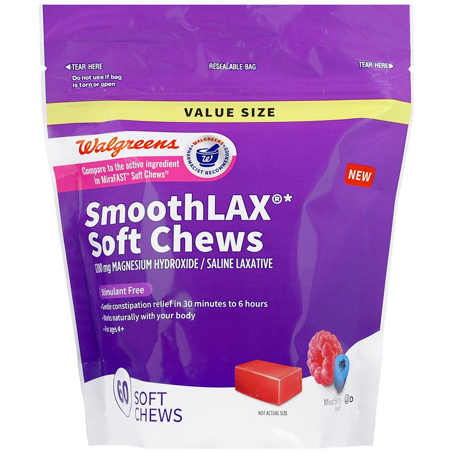 Walgreens SmoothLAX Soft Chews Mixed Berry