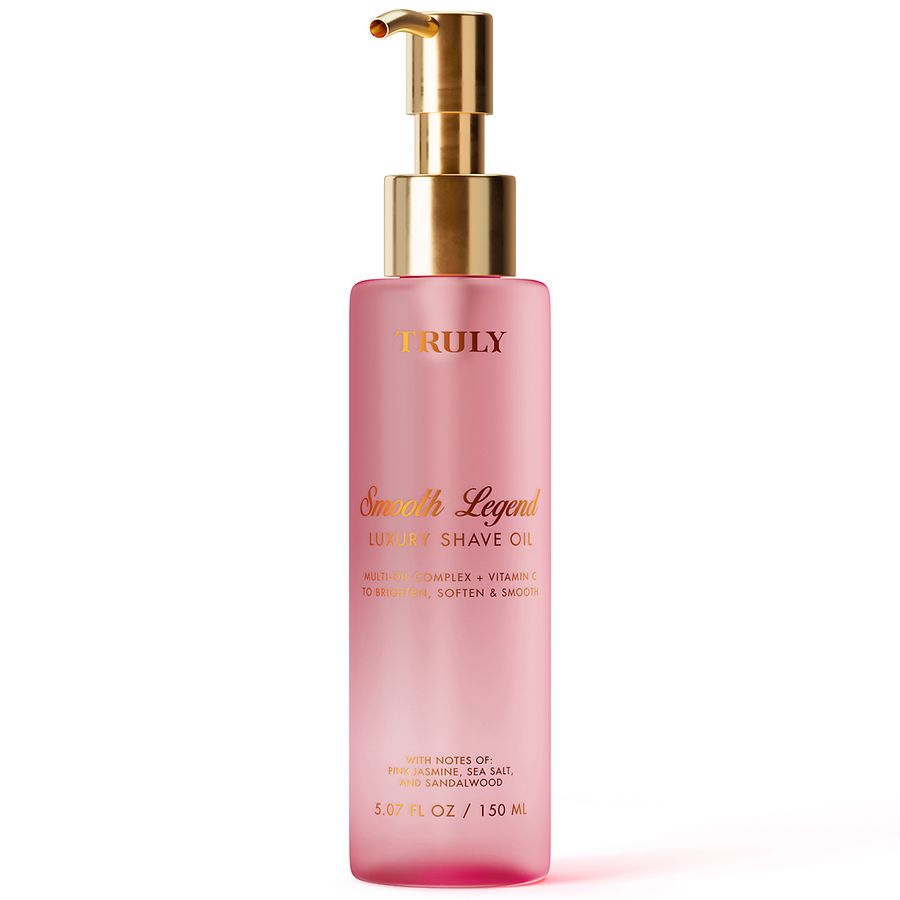Truly Smooth Legend Luxury Shave Oil Pink Jasmine, Sea Salt, and Sandalwood