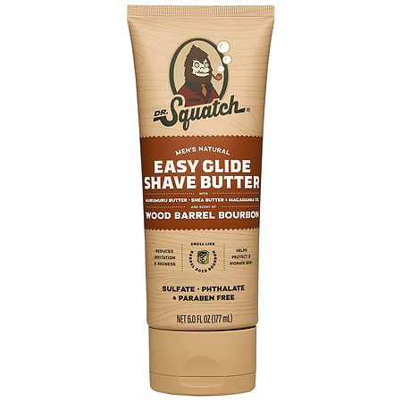 Dr. Squatch Easy Glide Shave Butter, Wood Barrel Bourbon, 6 oz | CVS