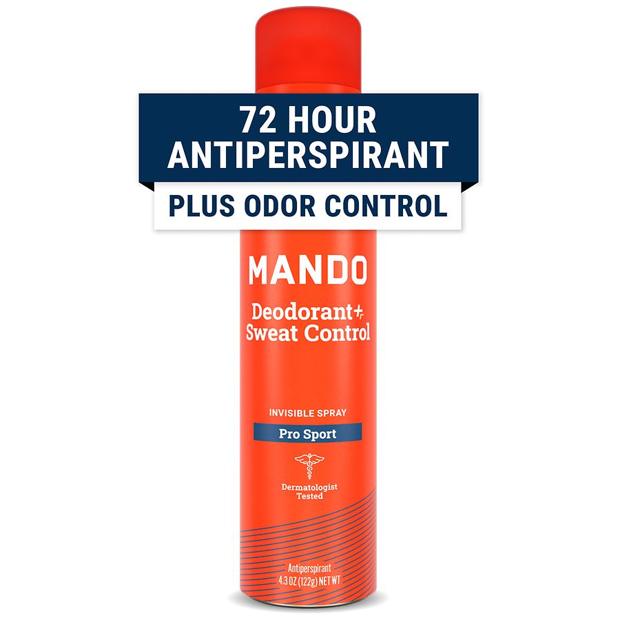 Mando Antiperspirant Invisible Spray Deodorant Pro Sport