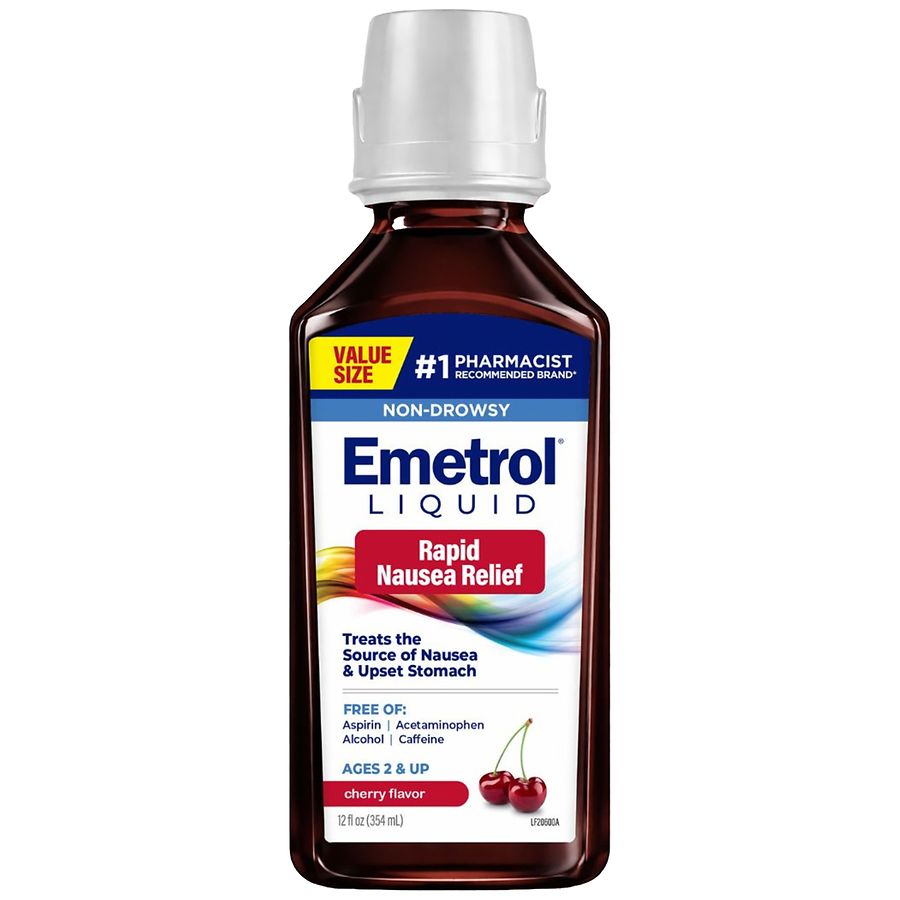 Emetrol Liquid Non-Drowsy Nausea Relief, Value Size Cherry