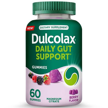 Dulcolax Daily Gut Support Gummies, Magnesium Formula, Stimulant-Free - 60.0 ea