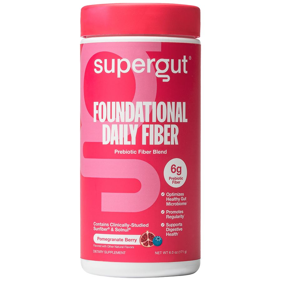 Supergut Foundational Daily Fiber Powder Pomegranate Berry