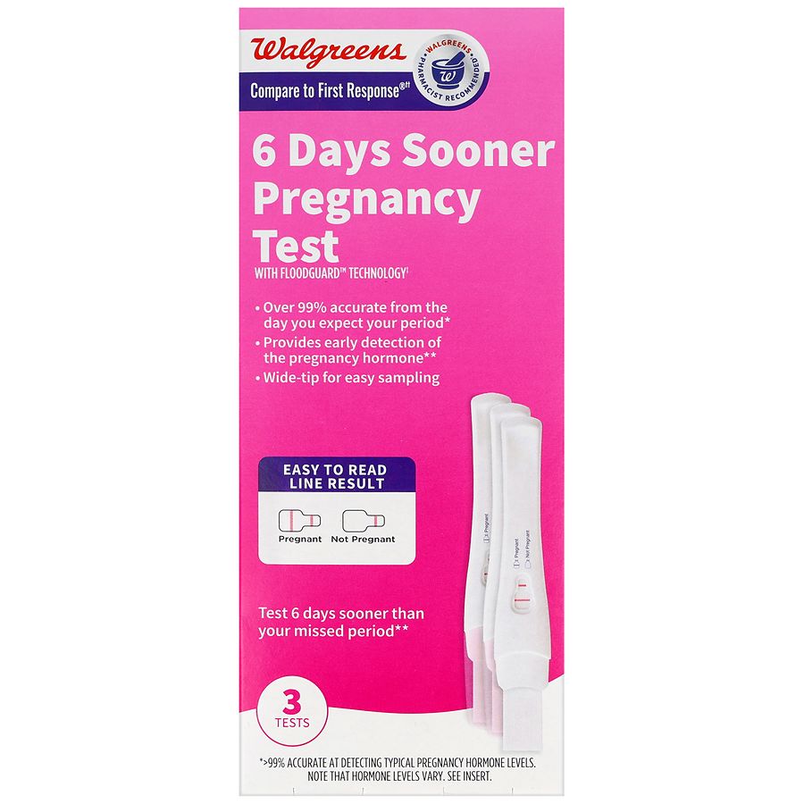 Walgreens 6 Days Sooner Pregnancy Tests | Walgreens