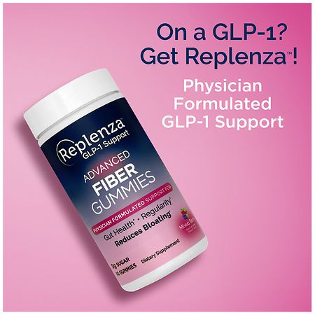 glp 1 gummy Replenza GLP-1 Daily Support Fiber Gummies Mixed Berry