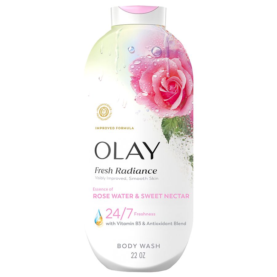 Olay Fresh Radiance Body Wash Essence of Rose Water and Sweet Nectar
