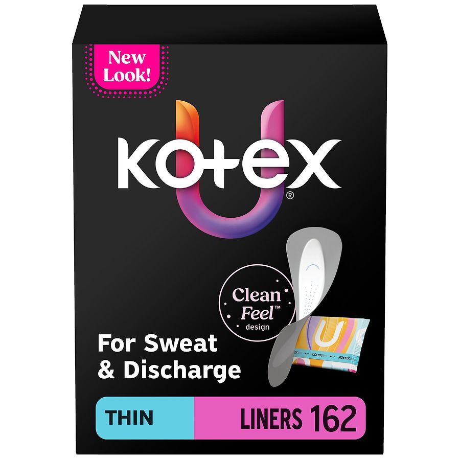 Kotex Thin Daily Wrapped Liners Unscented, Light Absorbency
