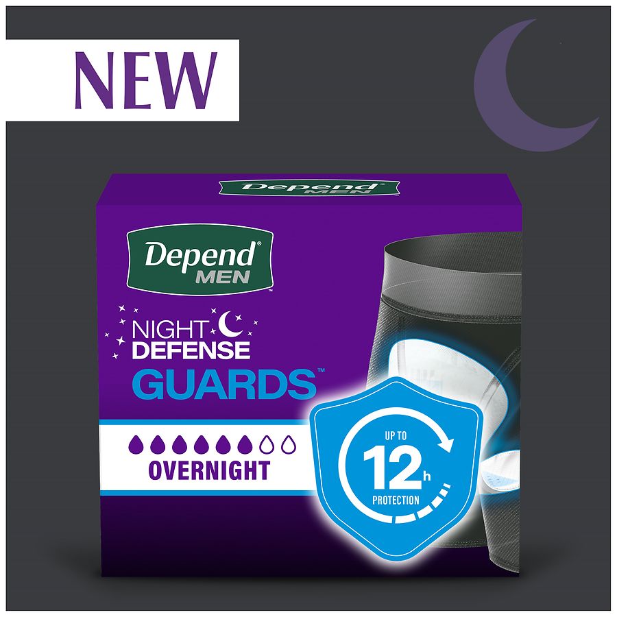Depend Fresh Protection Guards, Incontinence Pads Unscented