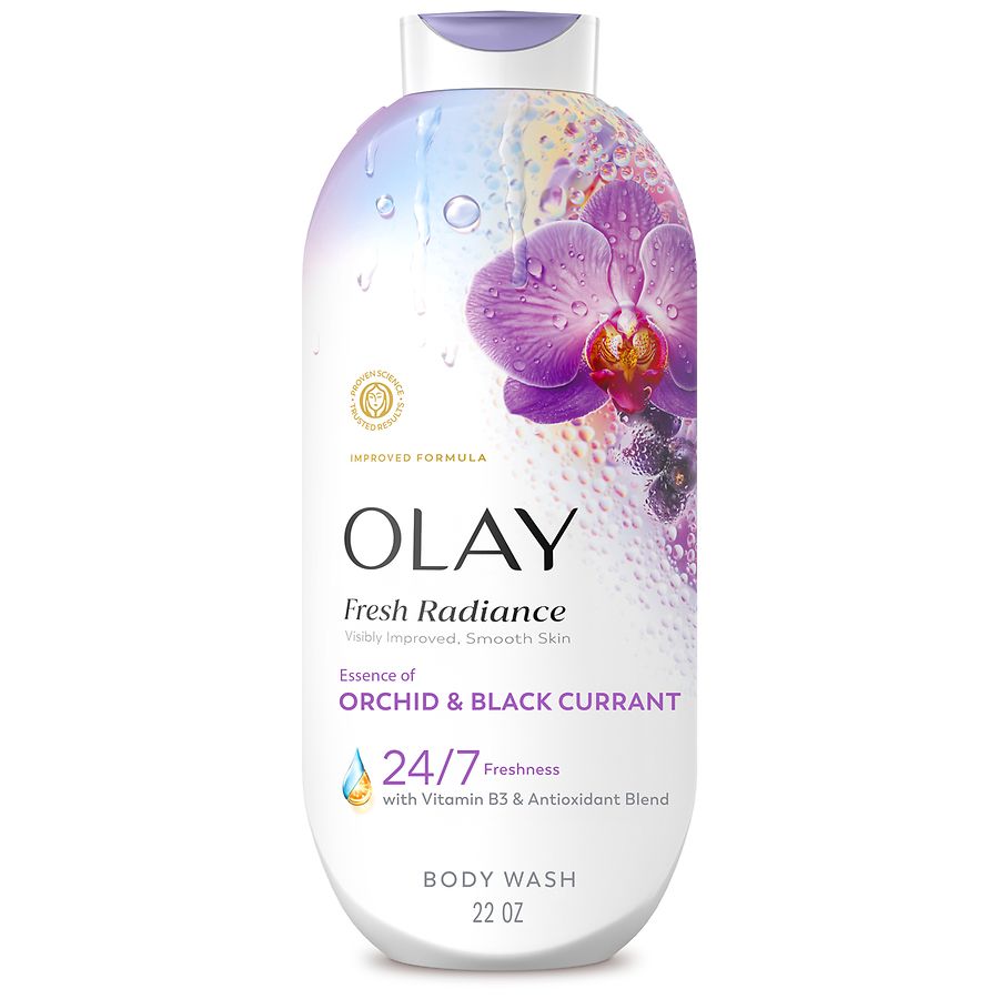 Olay Fresh Radiance Body Wash Essence of Orchid and Black Currant