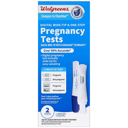 Walgreens Digital Wide-Tip & One Step Pregnancy Tests