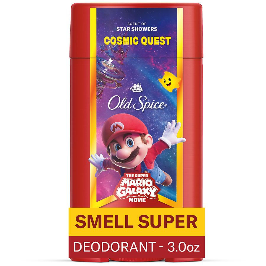 Old Spice Men's Deodorant, Cosmic Quest, x The Super Mario Galaxy Movie Star Showers