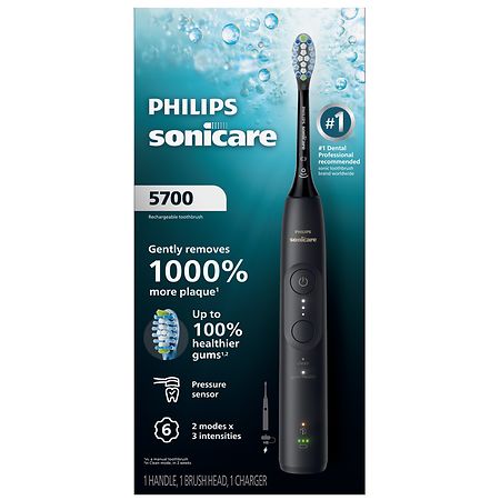 Philips Sonicare 5700 Series Rechargeable Toothbrush (HX7131/ 01) Black
