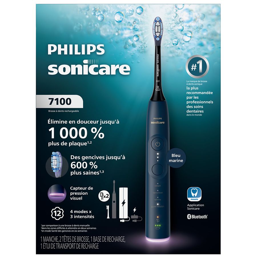 Philips Sonicare 7100 Series Electric Toothbrush (HX7423/04) Navy